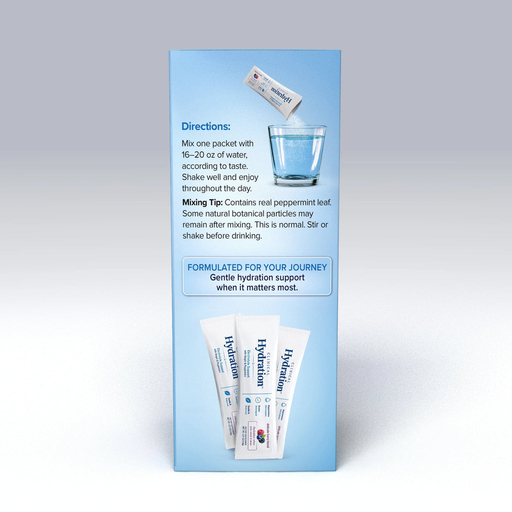 Clinical Hydration 14 Packets - directions panel