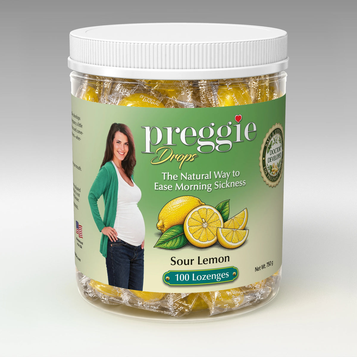 Preggie Drops Sour Lemon