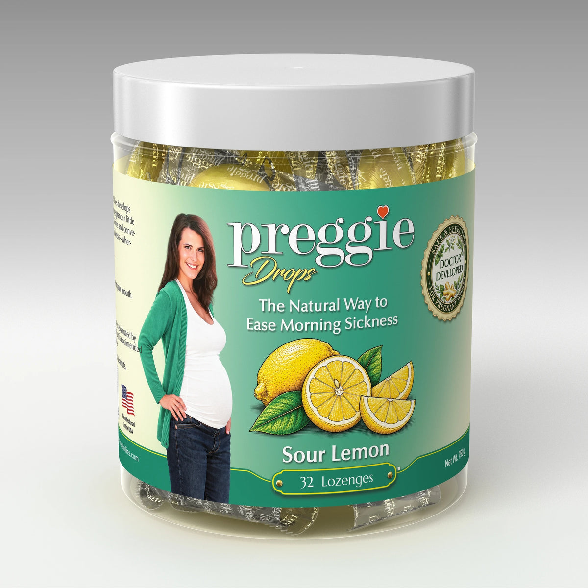 Preggie 32 Sour Lemon - front