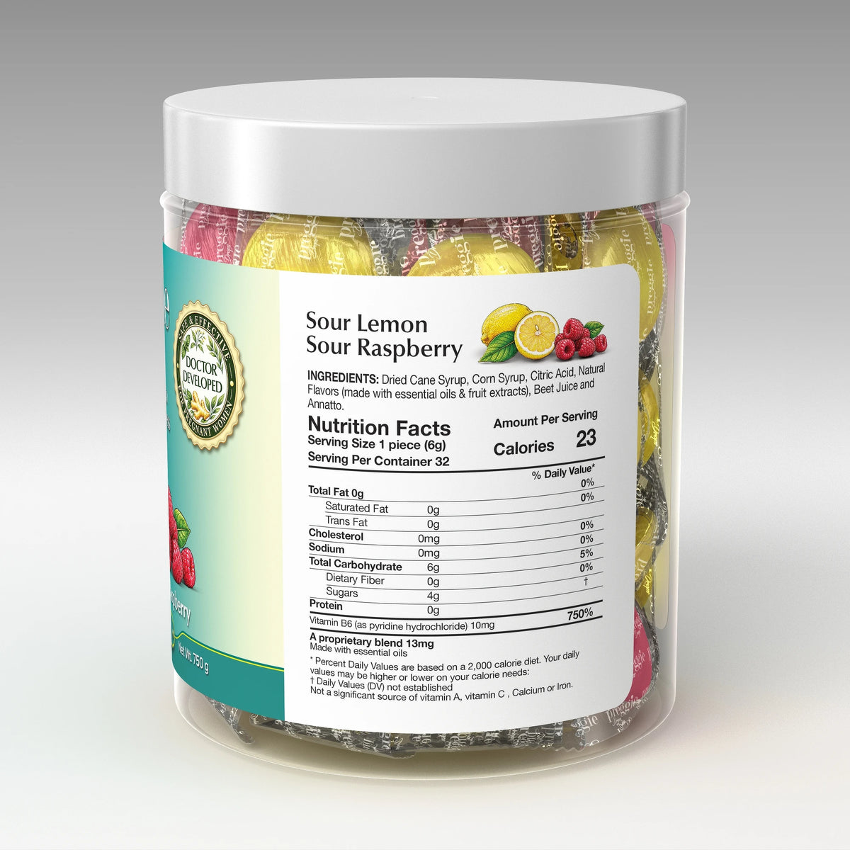 Preggie 32 Plus - nutrition and ingredients panel