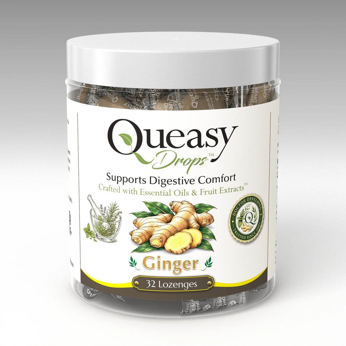Queasy 32 Ginger - front