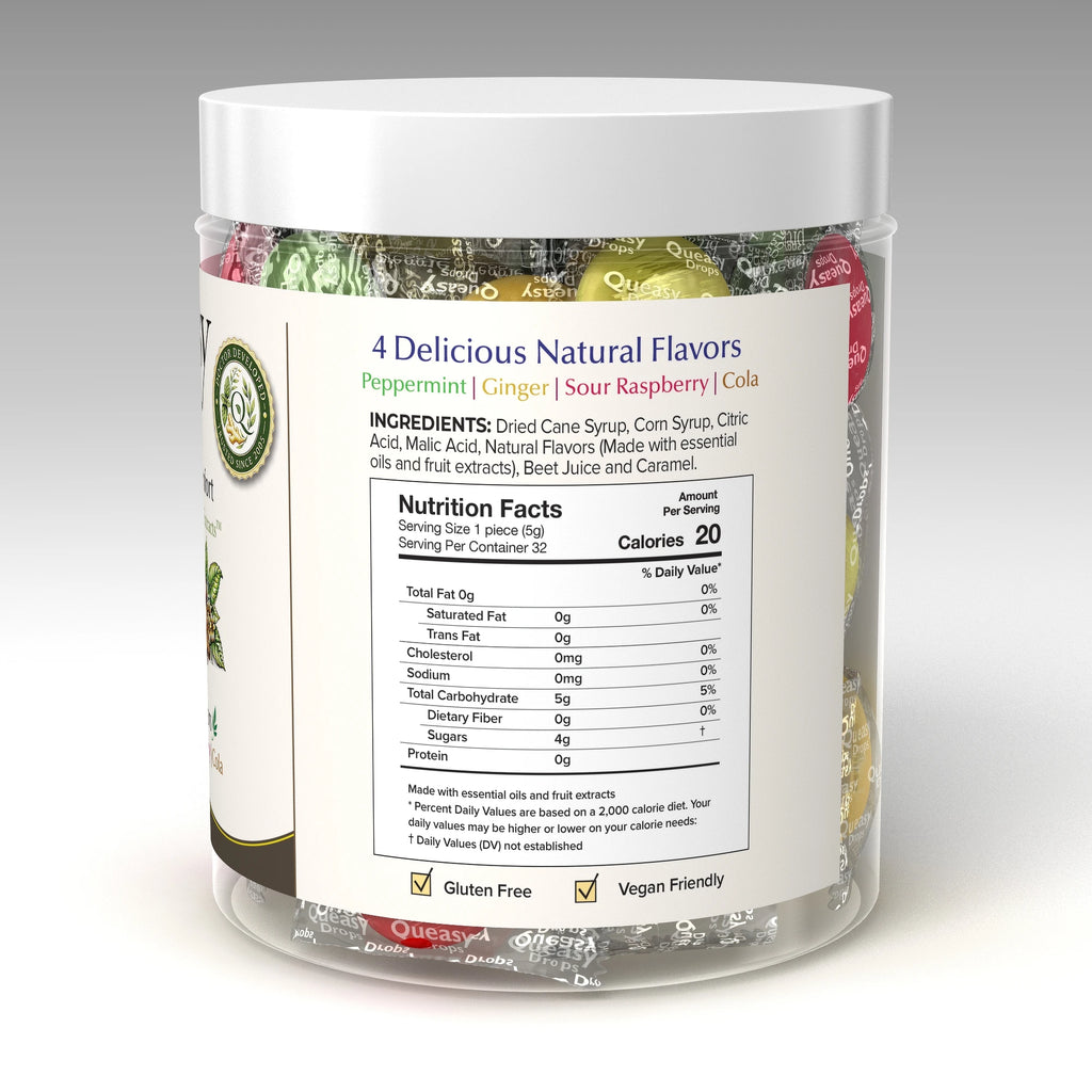 Queasy 32 Variety - nutrition and ingredients panel