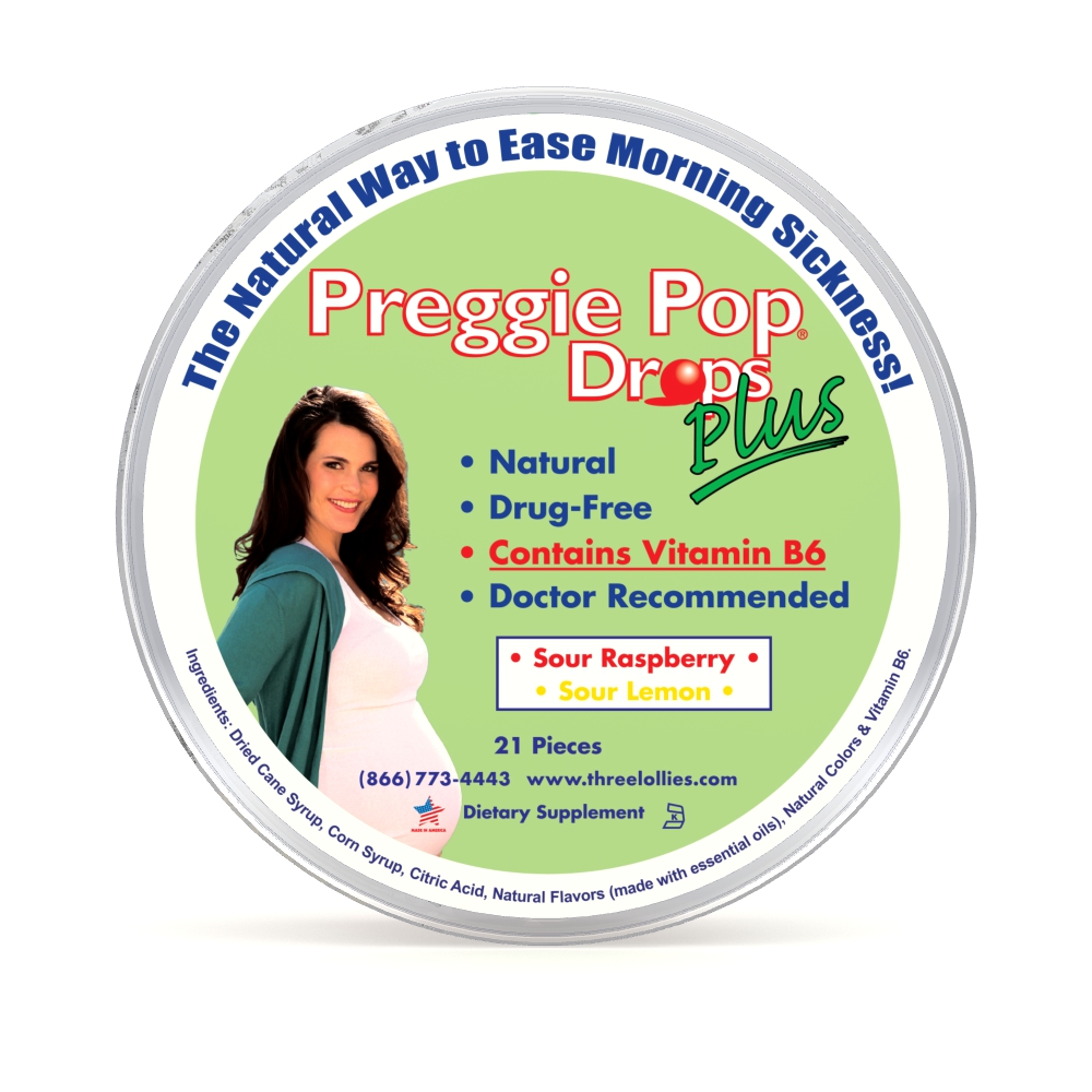 Preggie Pop Drops Plus, Natural Way to Ease Morning Sickness Symptoms