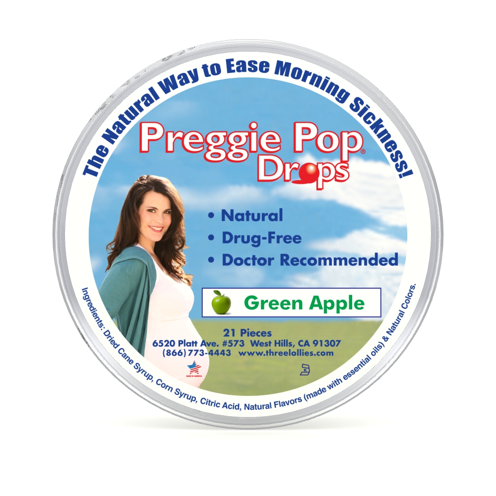 Preggie Pop Drops Green Apple