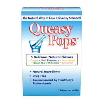 Queasy Pops Ginger, Raspberry, Lemon, Green Tea, Cinnamon