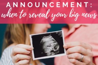 pregnancy announcement, when to tell people you're pregnant