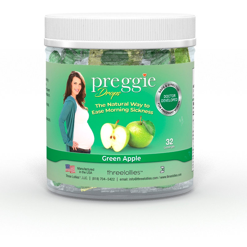 Preggie Pop Drops Green Apple