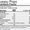 Queasy Pops Nutrition Label