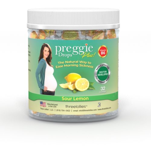 Preggie Pop Drops Plus Lemon 32pc