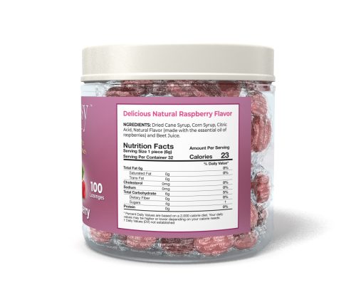 QD 100 Sour Raspberry Back label