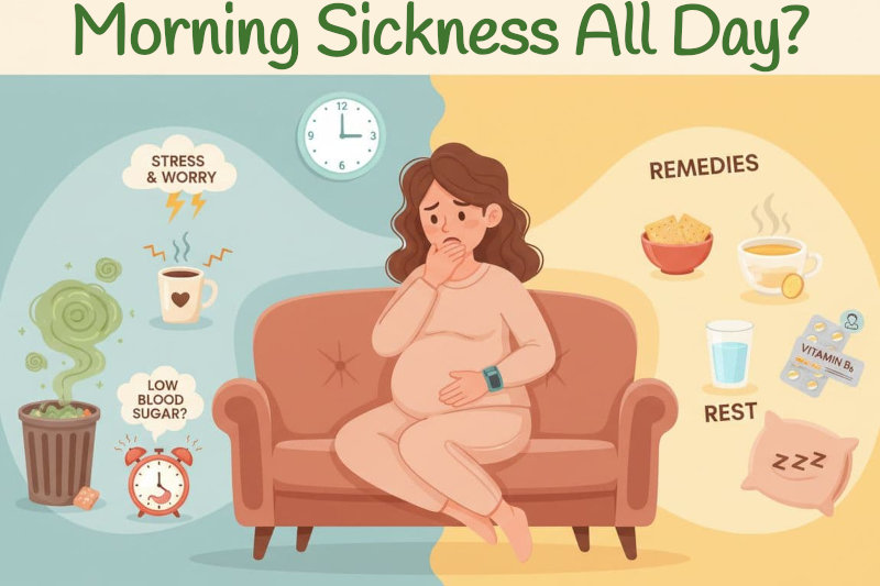Relief for Morning Sickness Lasting All Day