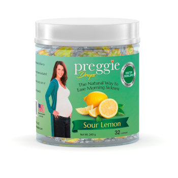 Preggie Drops Sour Lemon 32pc