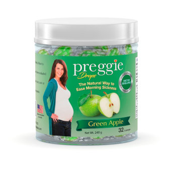 Preggie Drops Green Apple 32pc